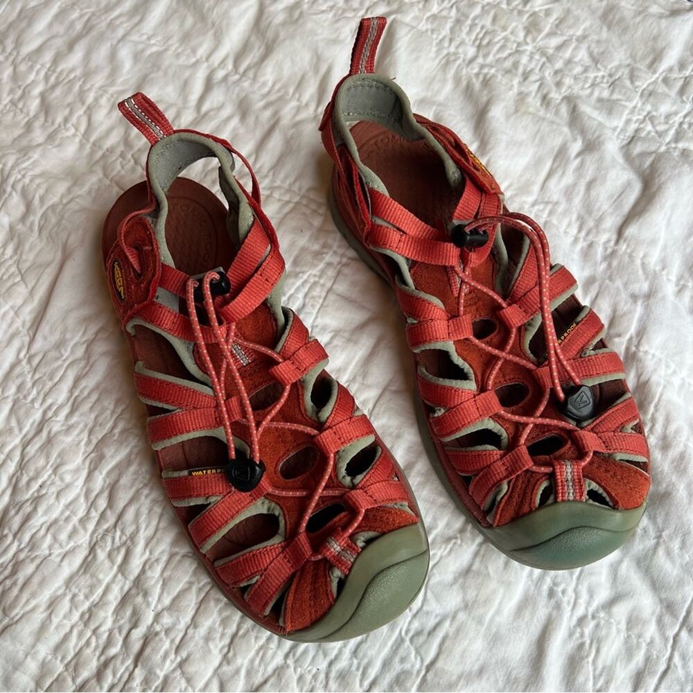 Keen Whisper Red Water Shoes Hiking Sandals